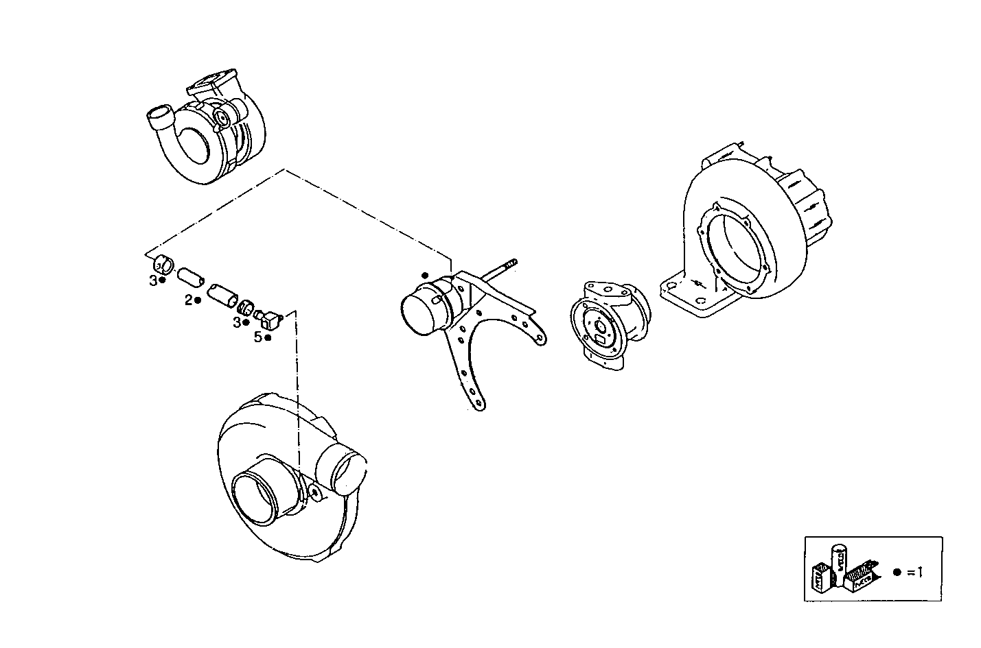 TURBOCHARGER - 8460SRC21.00 8460SRC21 parts diagram