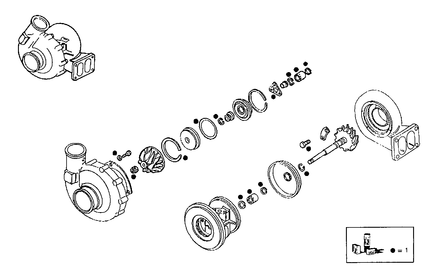 TURBOCHARGER - 8460SRC20.00 8460SRC20 parts diagram