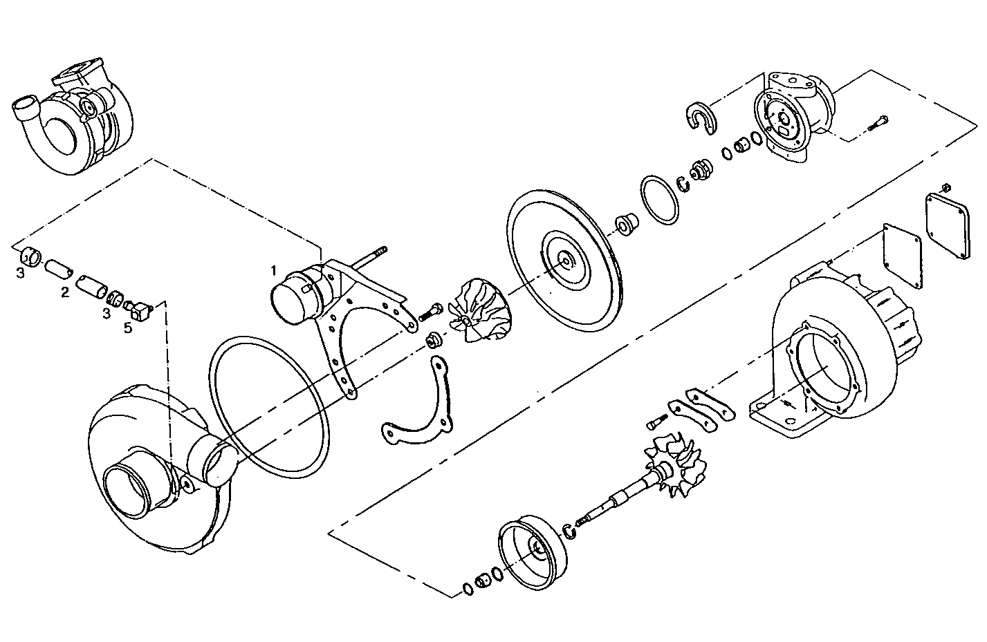 TURBOCHARGER - 8460SRC22.00 8460SRC22 parts diagram