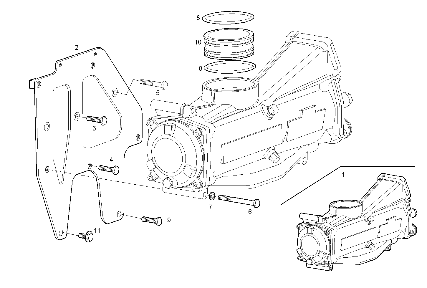AIR - WATER HEAT EXCHANGER - N67MNTF40.01A001 NEF 6 mechanic. - TIER 2 parts diagram