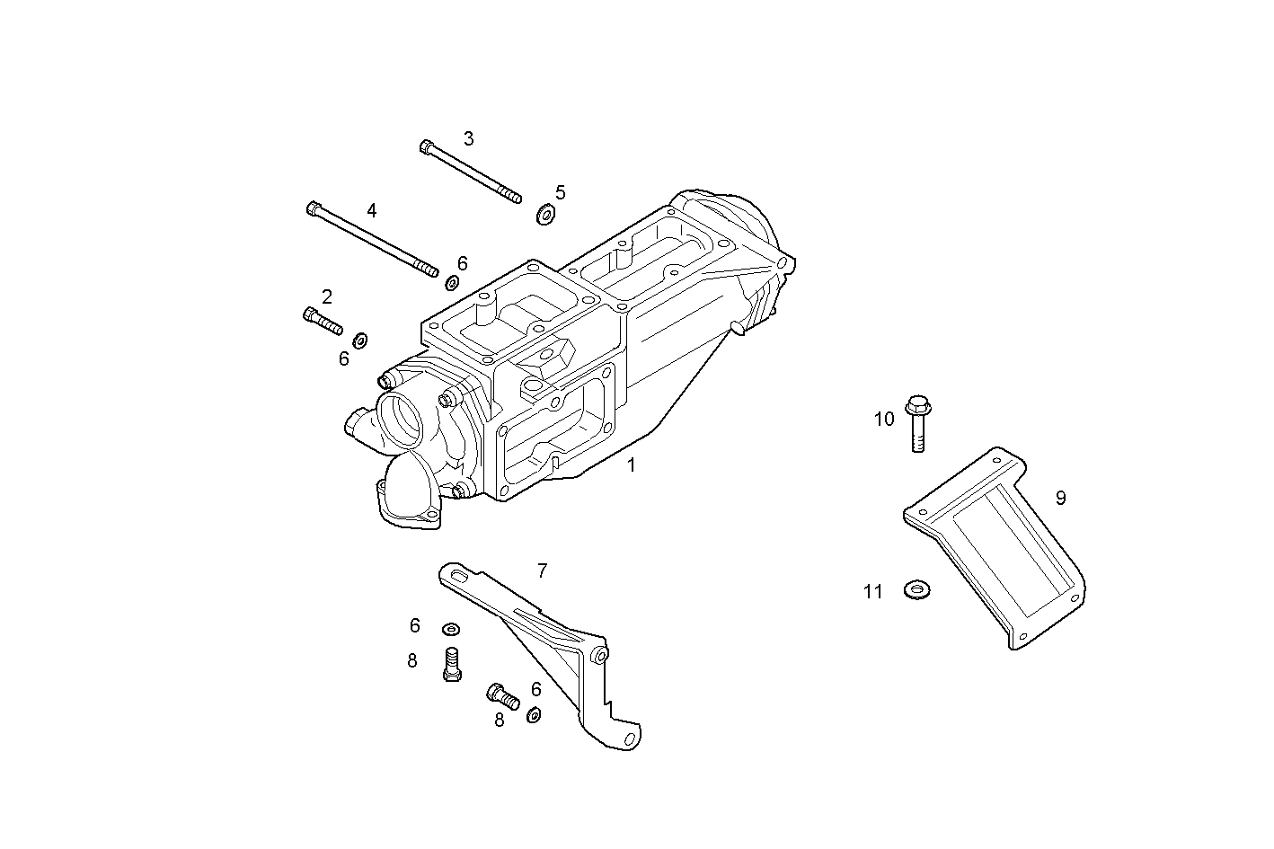AIR - WATER HEAT EXCHANGER - C78ENTM55.10 CURSOR 8 parts diagram