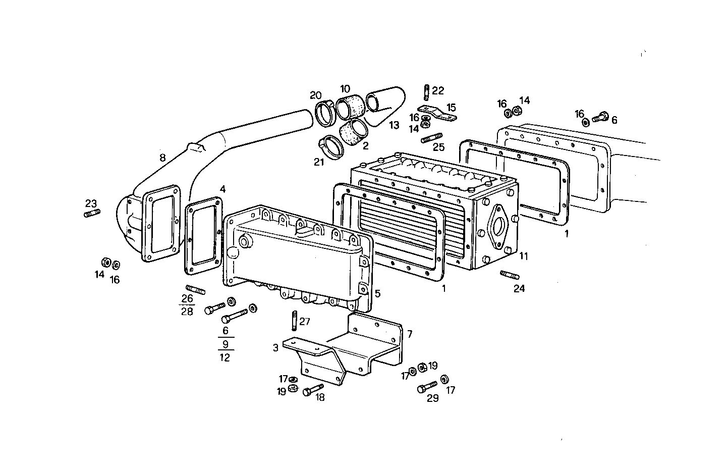 AIR - WATER HEAT EXCHANGER - 8061SRM24.10 8061SRM24 parts diagram