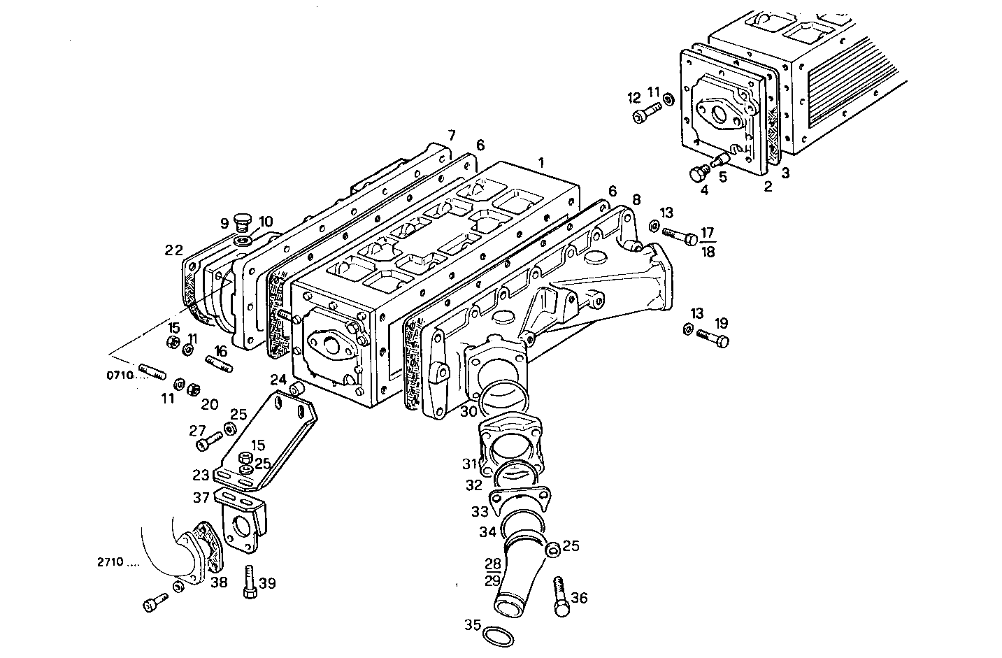 AIR - WATER HEAT EXCHANGER - 8281SRM44.10 8281SRM44 parts diagram