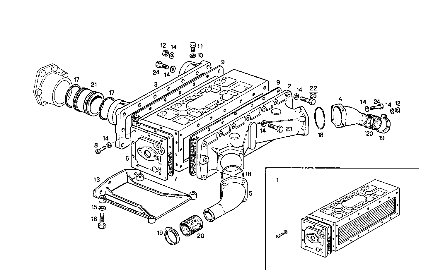 AIR - WATER HEAT EXCHANGER - PU8281SRI10.00A102 PU8281SRI10 parts diagram