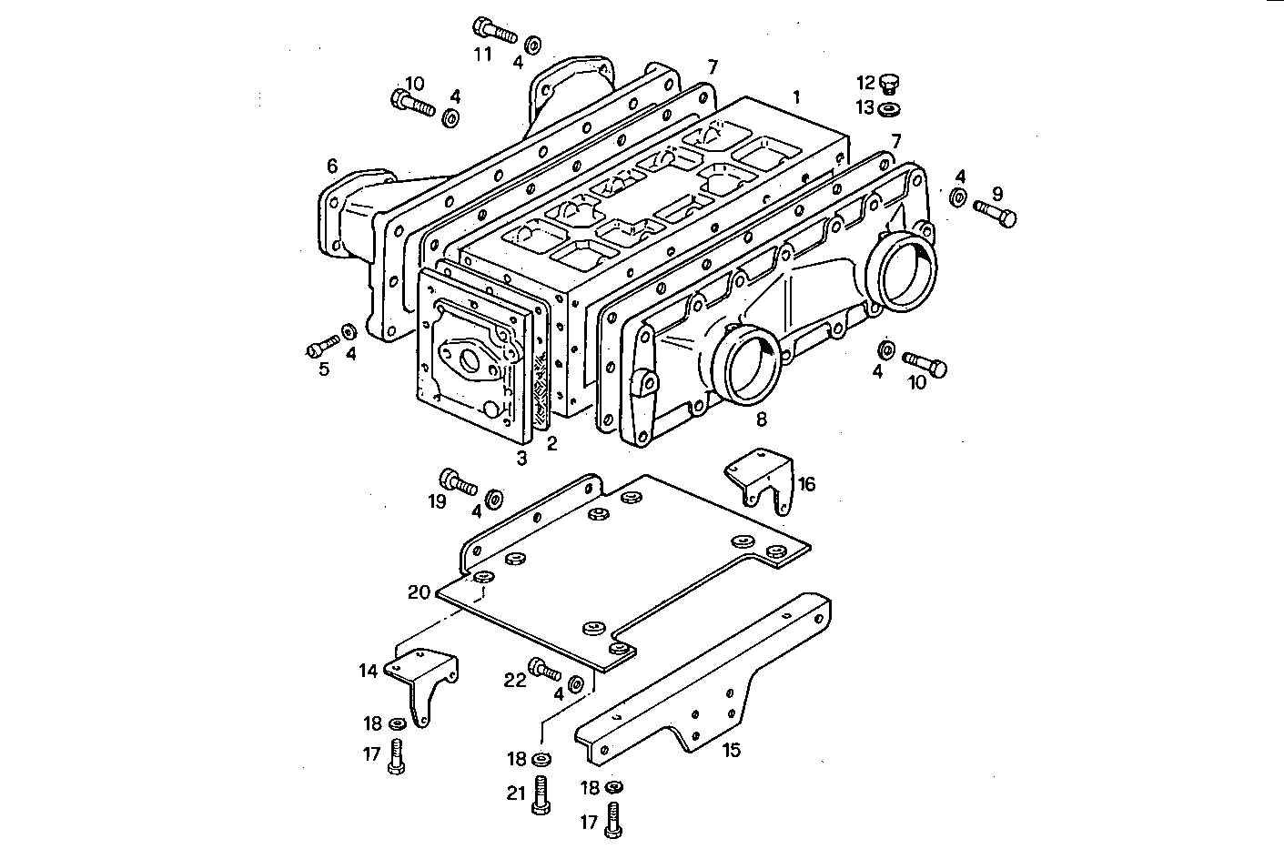 AIR - WATER HEAT EXCHANGER - 8281SRE10.00 8281SRE10 parts diagram