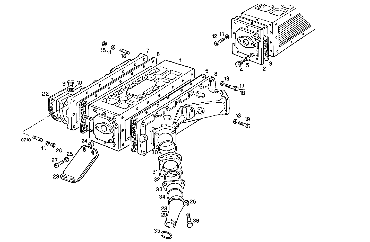 AIR - WATER HEAT EXCHANGER - 8281SRM50.31 8281SRM50 parts diagram