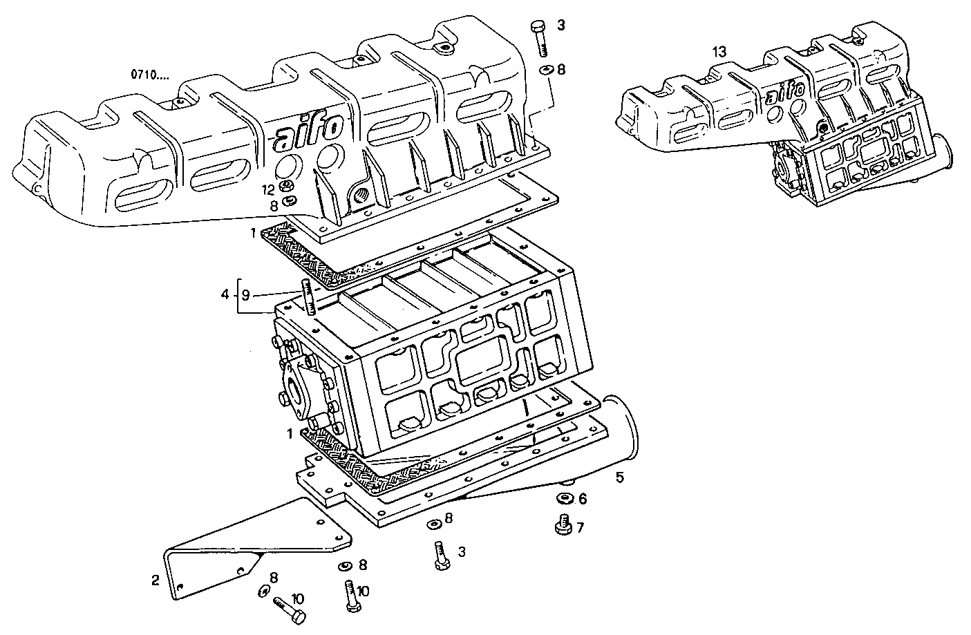 AIR - WATER HEAT EXCHANGER - 8210SM27.10 8210SM27 parts diagram