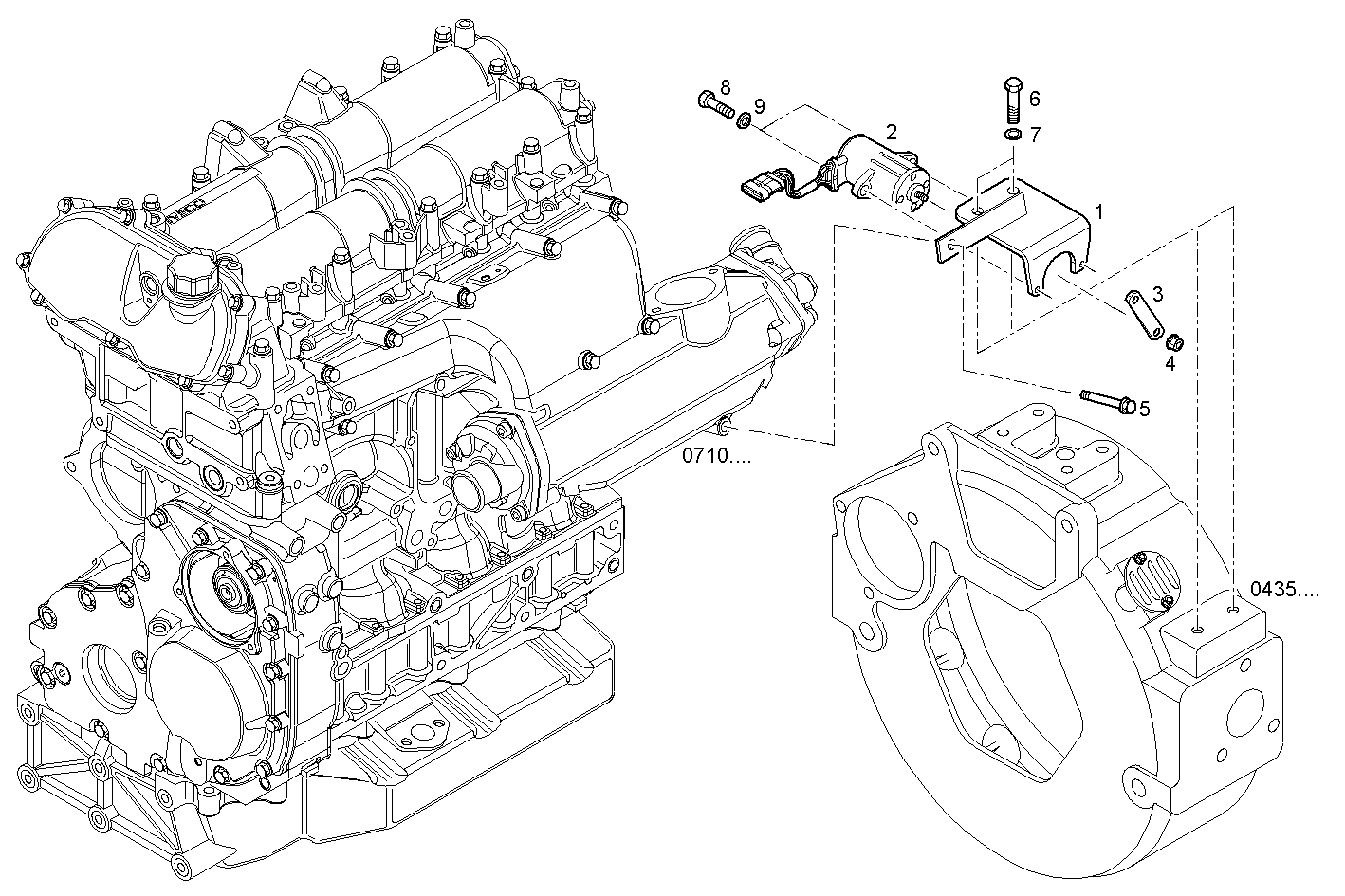 ELECTRONIC ACCELERATOR - S30ENTM23.10 SOFIM HPI 3.0L parts diagram