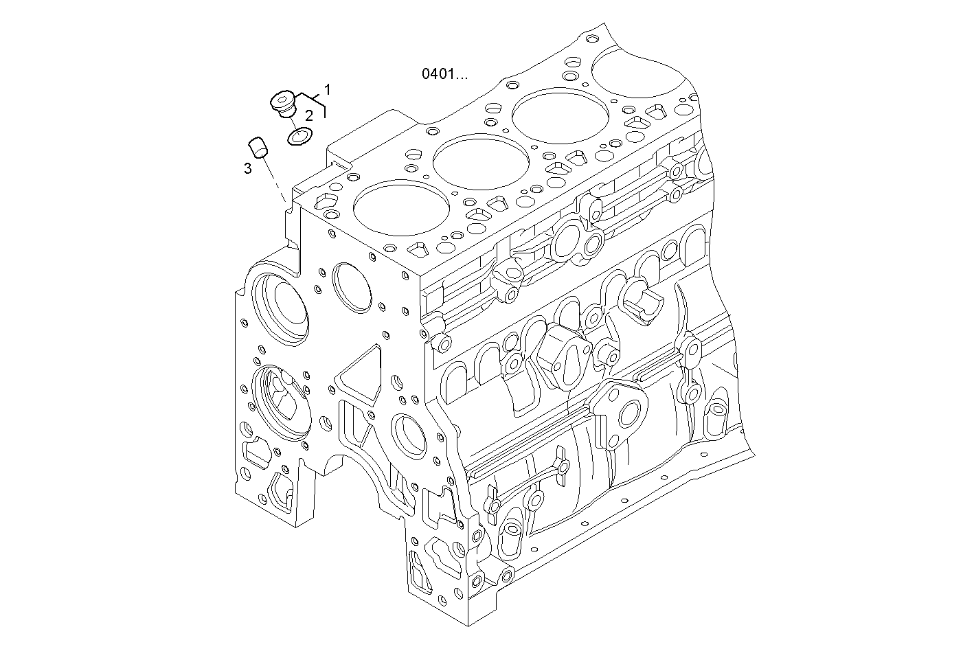 OIL DIPSTICK & FILLER PIPE - N67ENTM45.10 NEF 6 electron. parts diagram