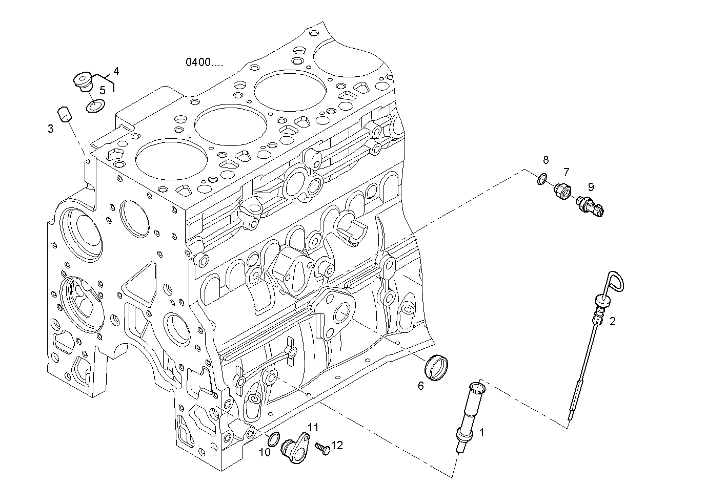 OIL DIPSTICK - N67MNAU00.00 NEF 6 mechanic. - TIER 2 parts diagram