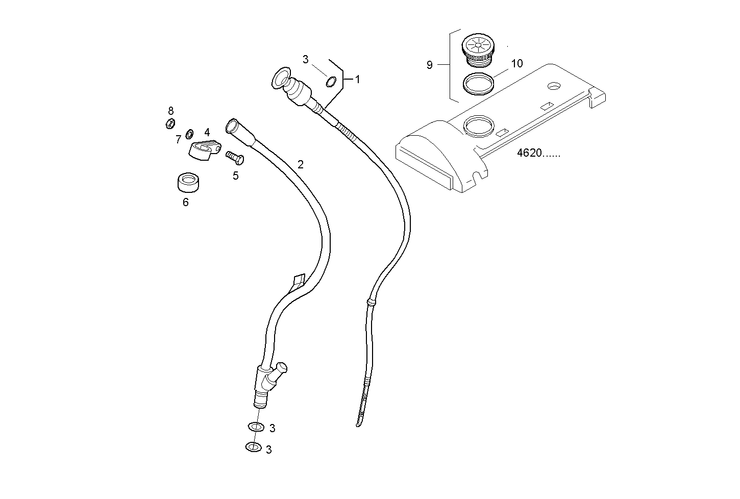 OIL DIPSTICK - 8140SRM15.11 8140SRM15 parts diagram
