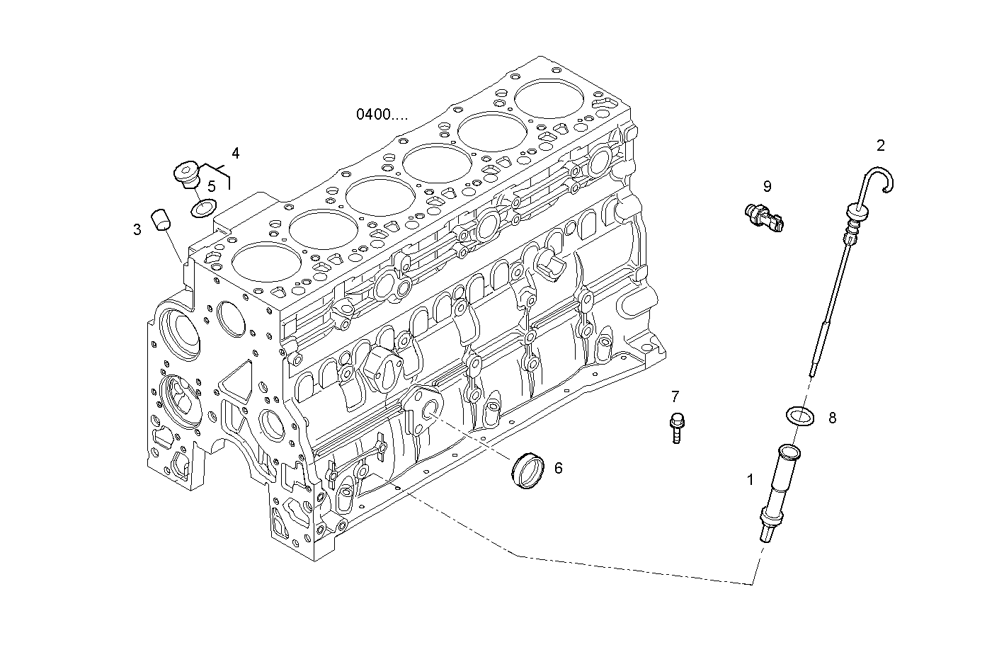 OIL DIPSTICK - N67MNTE21.00A002 NEF 6 mechanic. - TIER 2 parts diagram