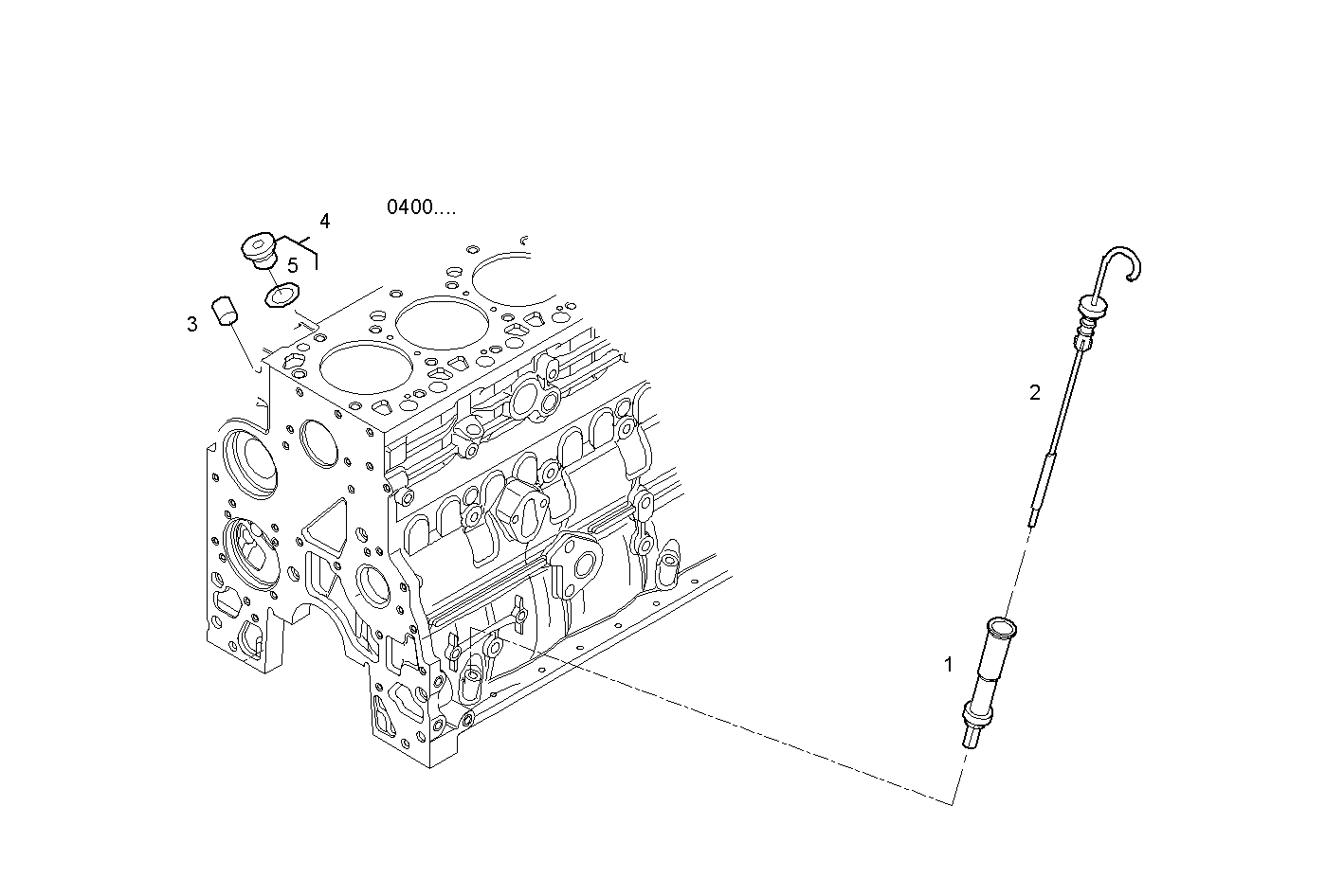 OIL DIPSTICK - N67MNTE20.00A003 NEF 6 mechanic. - TIER 2 parts diagram