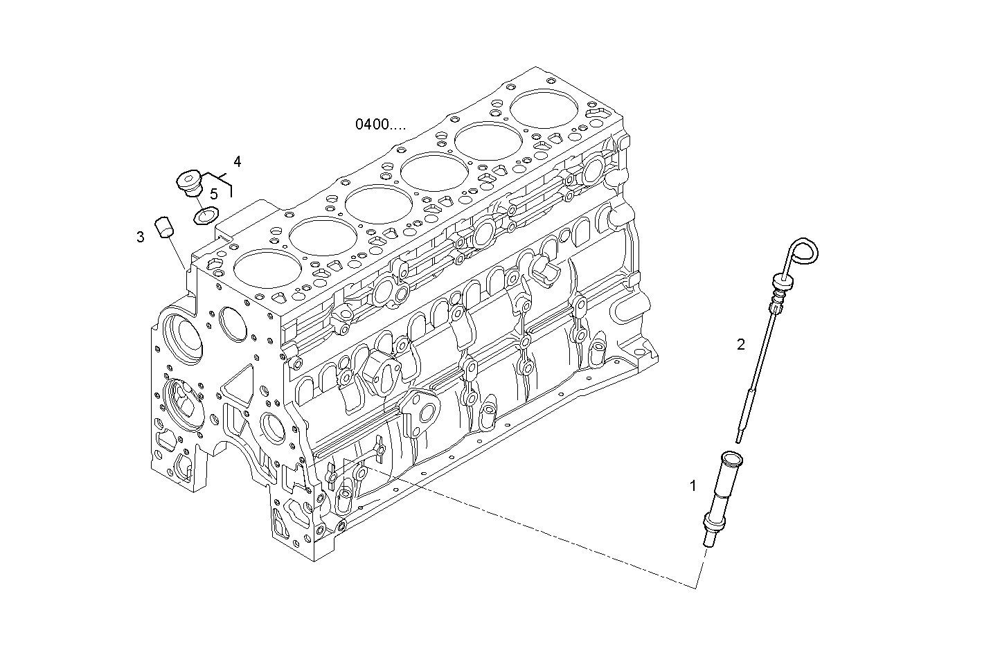 OIL DIPSTICK - N45MNTE20.00A001 NEF 4 mechanic. - TIER 2 parts diagram