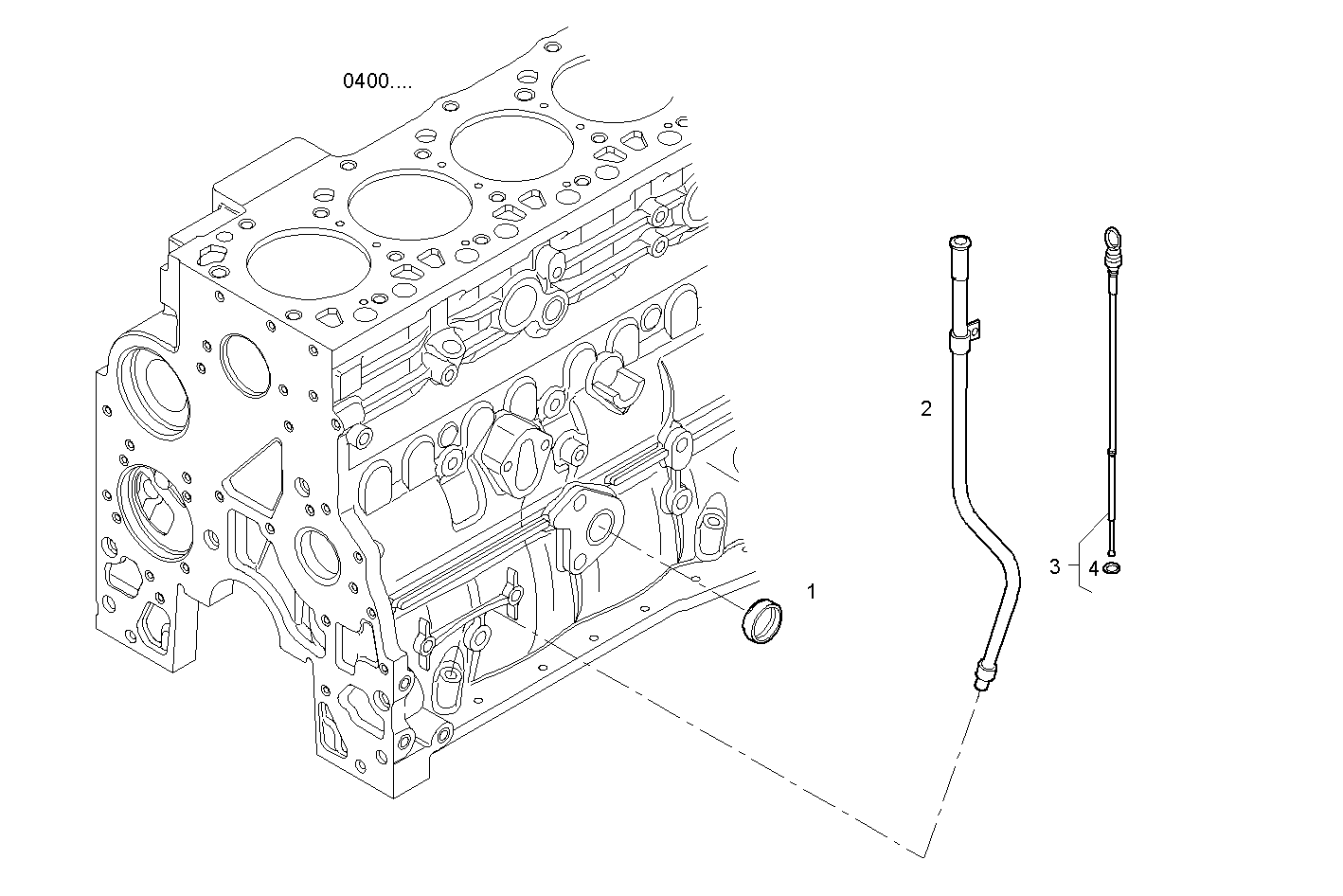 OIL DIPSTICK - N45MNAM10.00 NEF 4 mechanic. parts diagram
