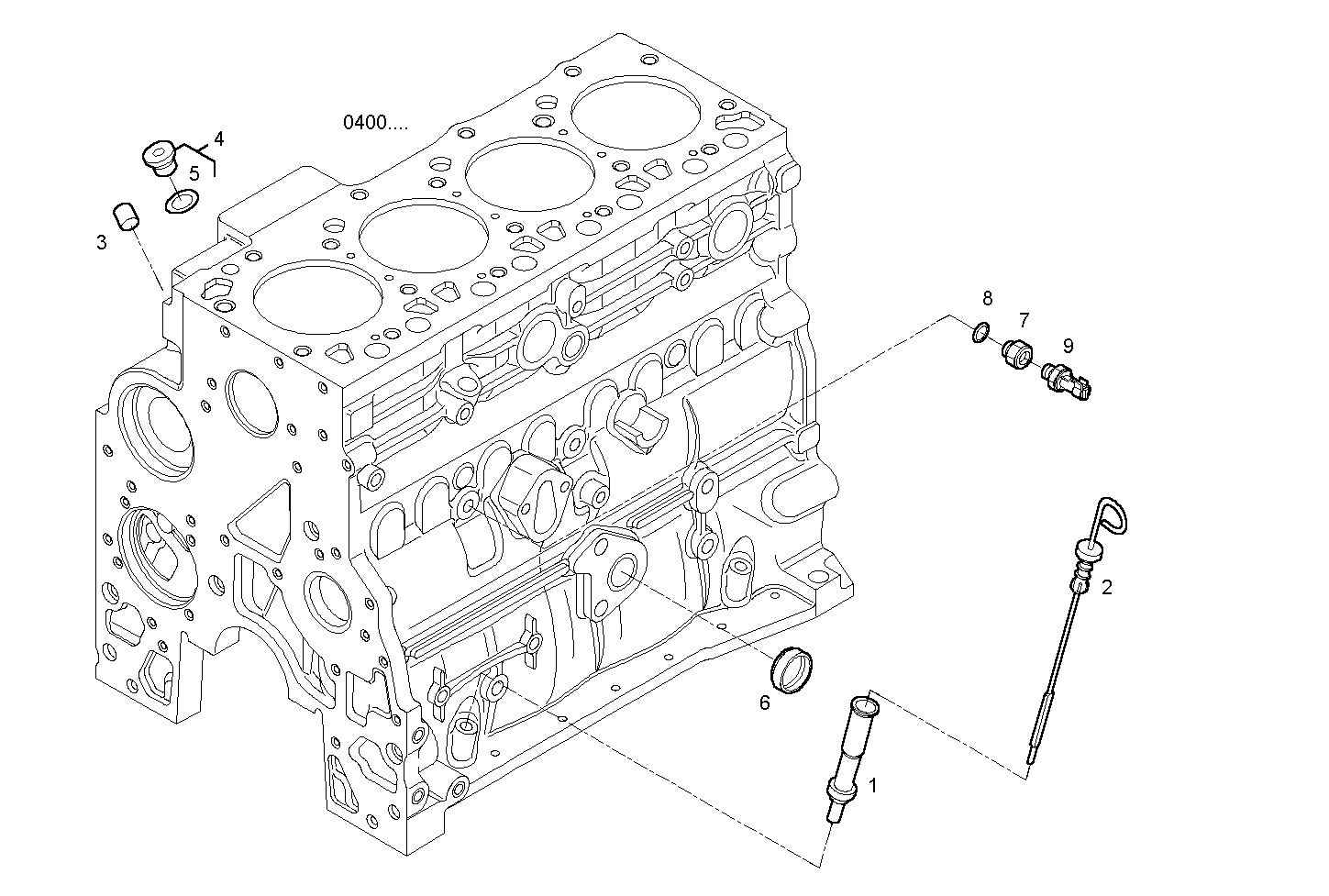 OIL DIPSTICK - N67MNTE21.00L002 NEF 6 electron. - TIER 2 parts diagram