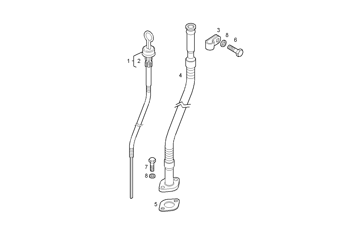 OIL DIPSTICK - C13ENTM77.10 CURSOR 13 parts diagram
