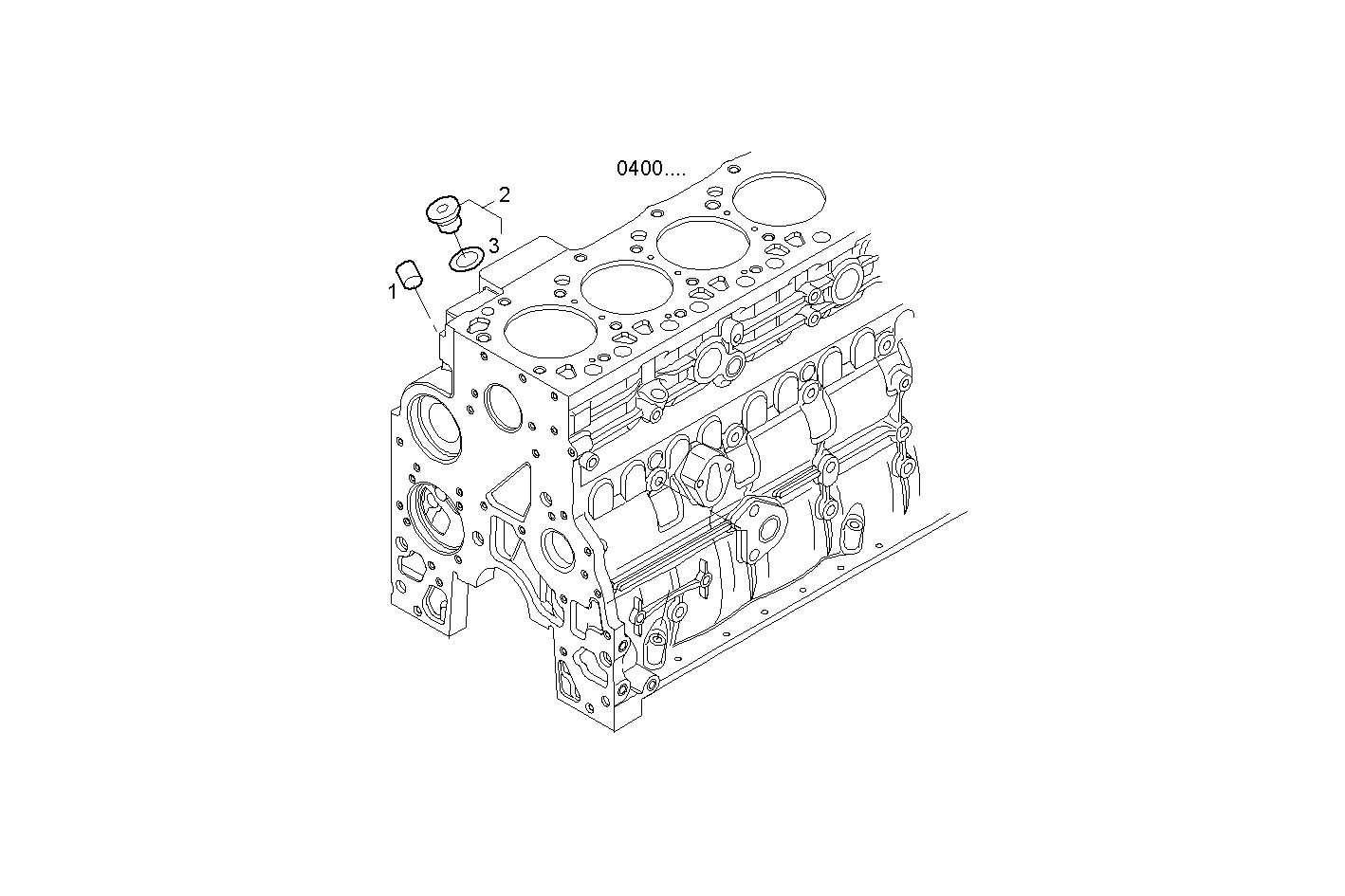OIL DIPSTICK - F4HE9484A*J101 NEF 4 electron. - TIER 3 parts diagram