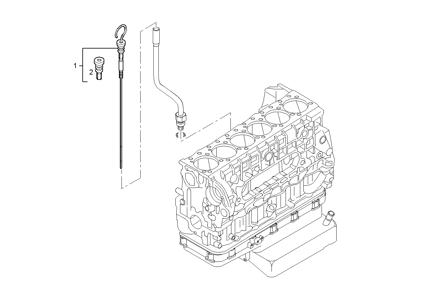 OIL DIPSTICK - F2BE0642A*A003 CURSOR 8 CNG parts diagram