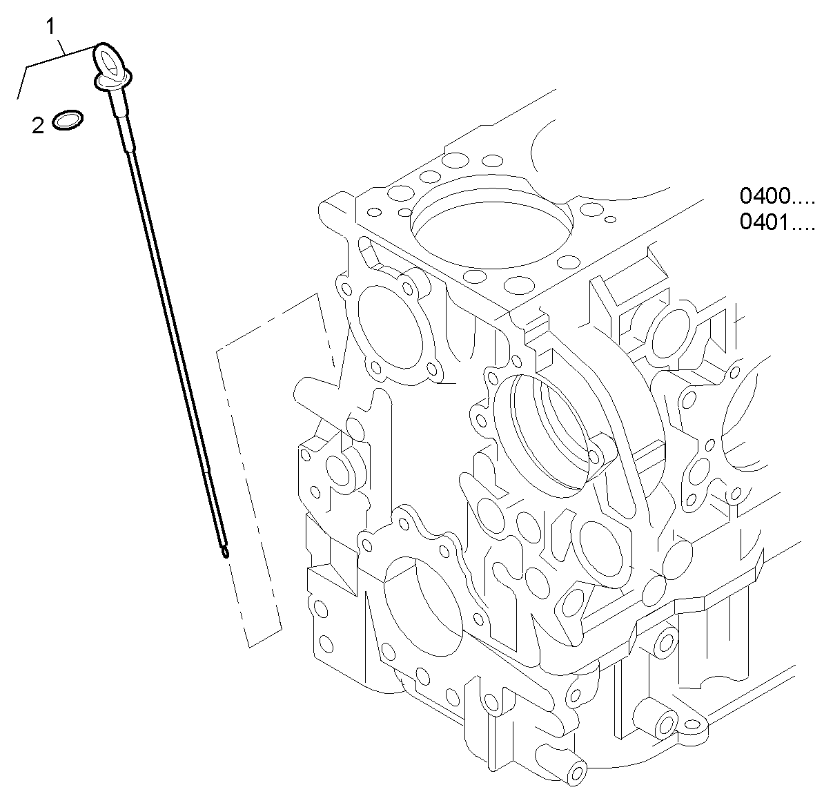 OIL DIPSTICK - C10ENTD20.00A800 CURSOR 10 - TIER 2 parts diagram