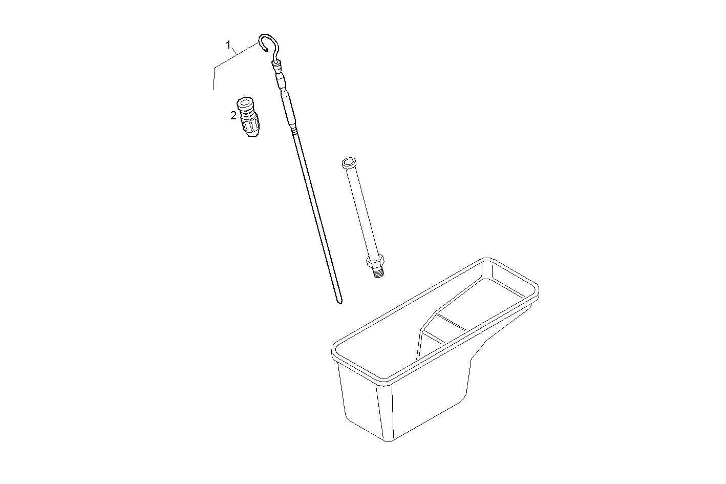 OIL DIPSTICK - CURSOR78TE2.A850 CURSOR 8 parts diagram