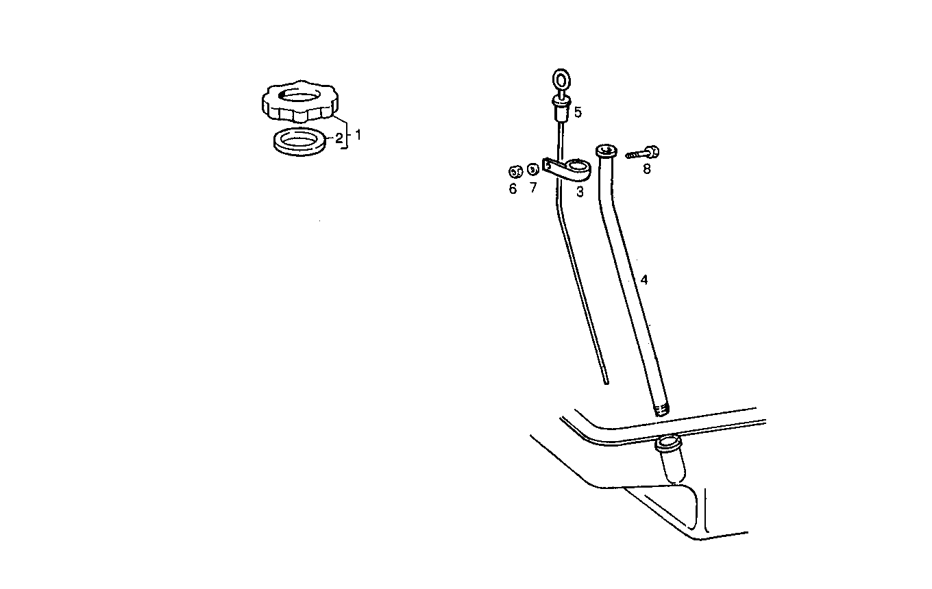 OIL DIPSTICK - 8041M09.42 8041M09 parts diagram