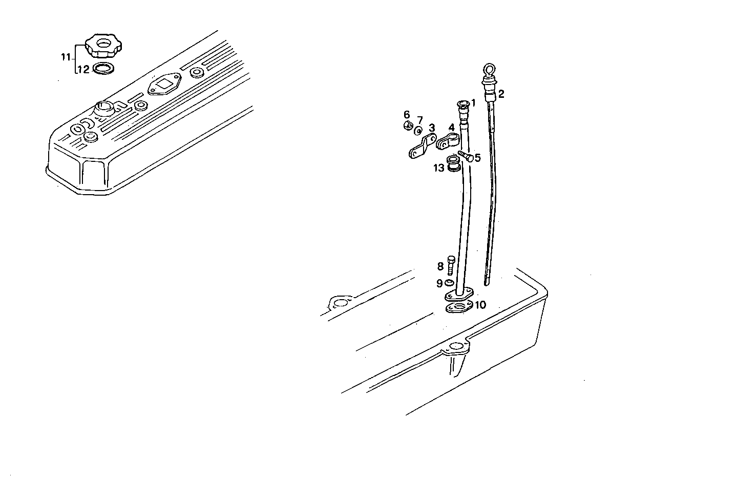 OIL DIPSTICK - 8361SRE11.00 8361SRE11 parts diagram
