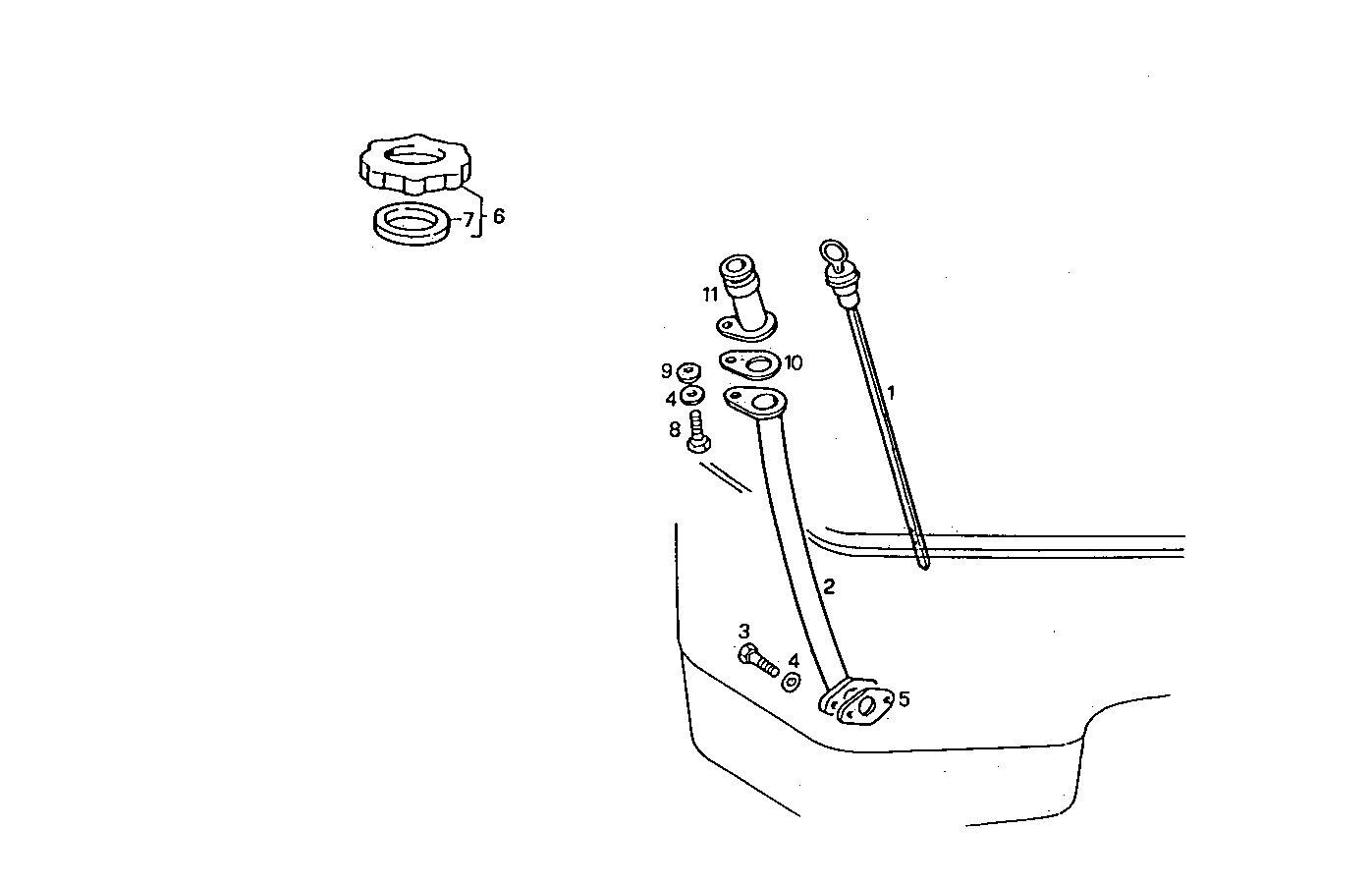 OIL DIPSTICK - 8061C05.05A001 8061C05 parts diagram