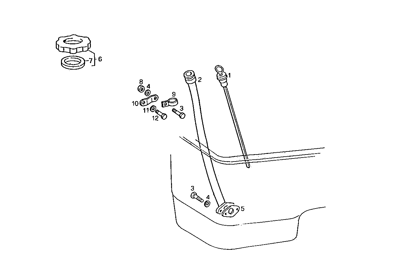 OIL DIPSTICK - 8061M14.02 8061M14 parts diagram