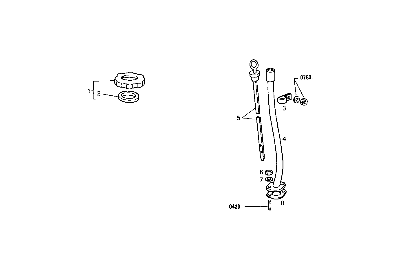 OIL DIPSTICK - 8061SRM27.10 8061SRM27 parts diagram