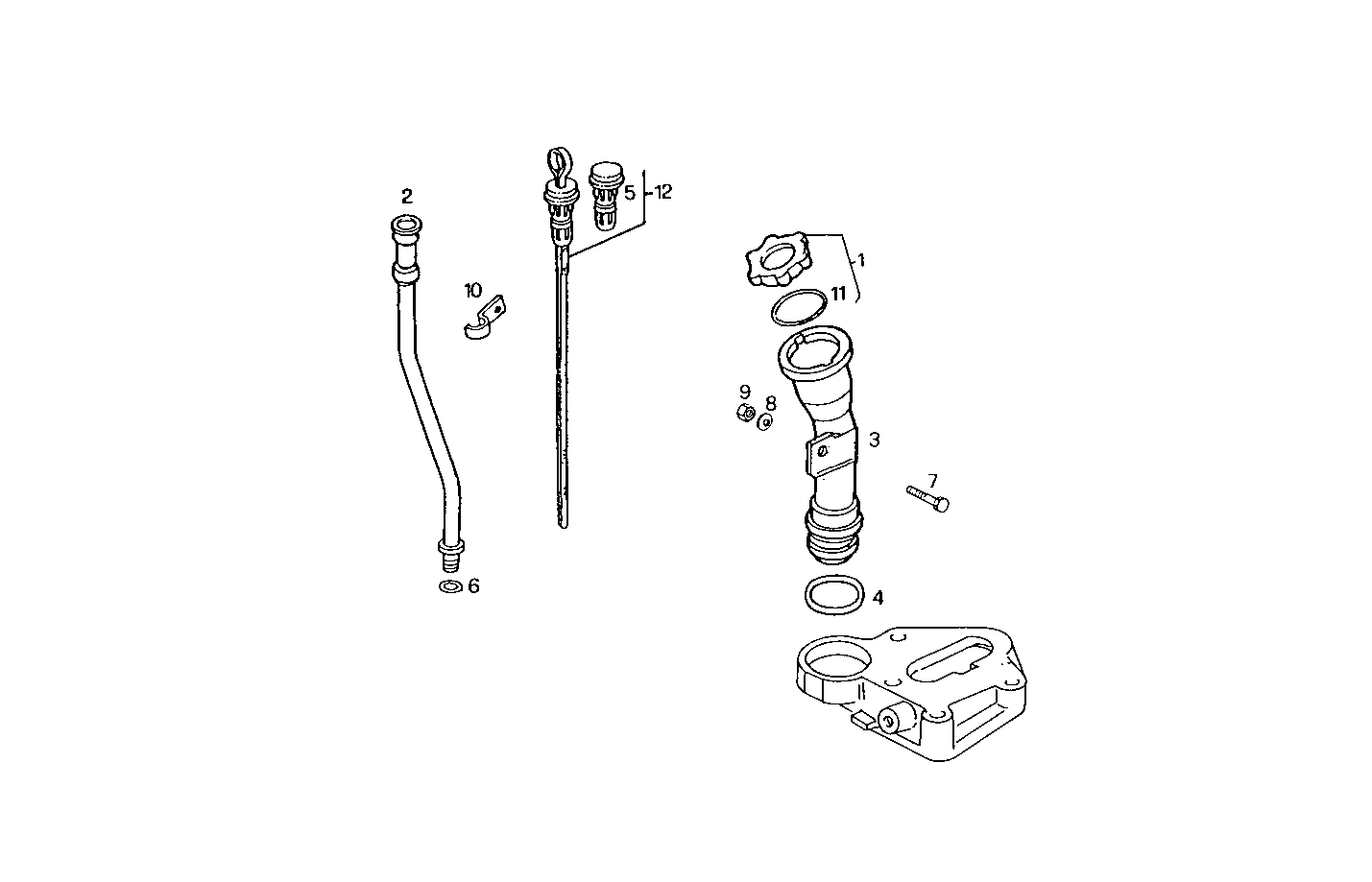 OIL DIPSTICK - 8140SC00.60 8140SC00 parts diagram