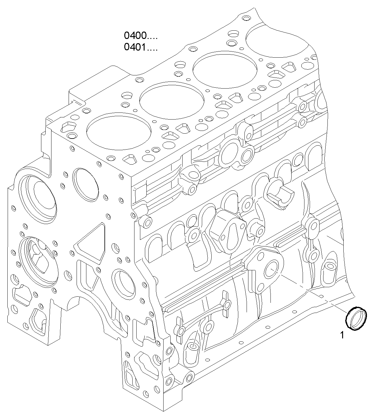 OIL DIPSTICK PIPE - N60MNTG26.00A001 NEF 6 CNG parts diagram