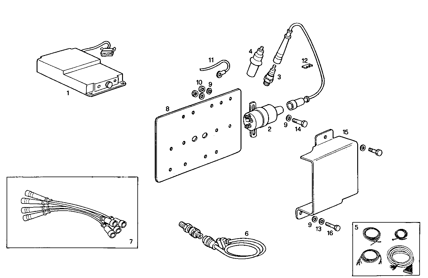 IGNITION CONTROL - SPARK PLUGS parts diagram