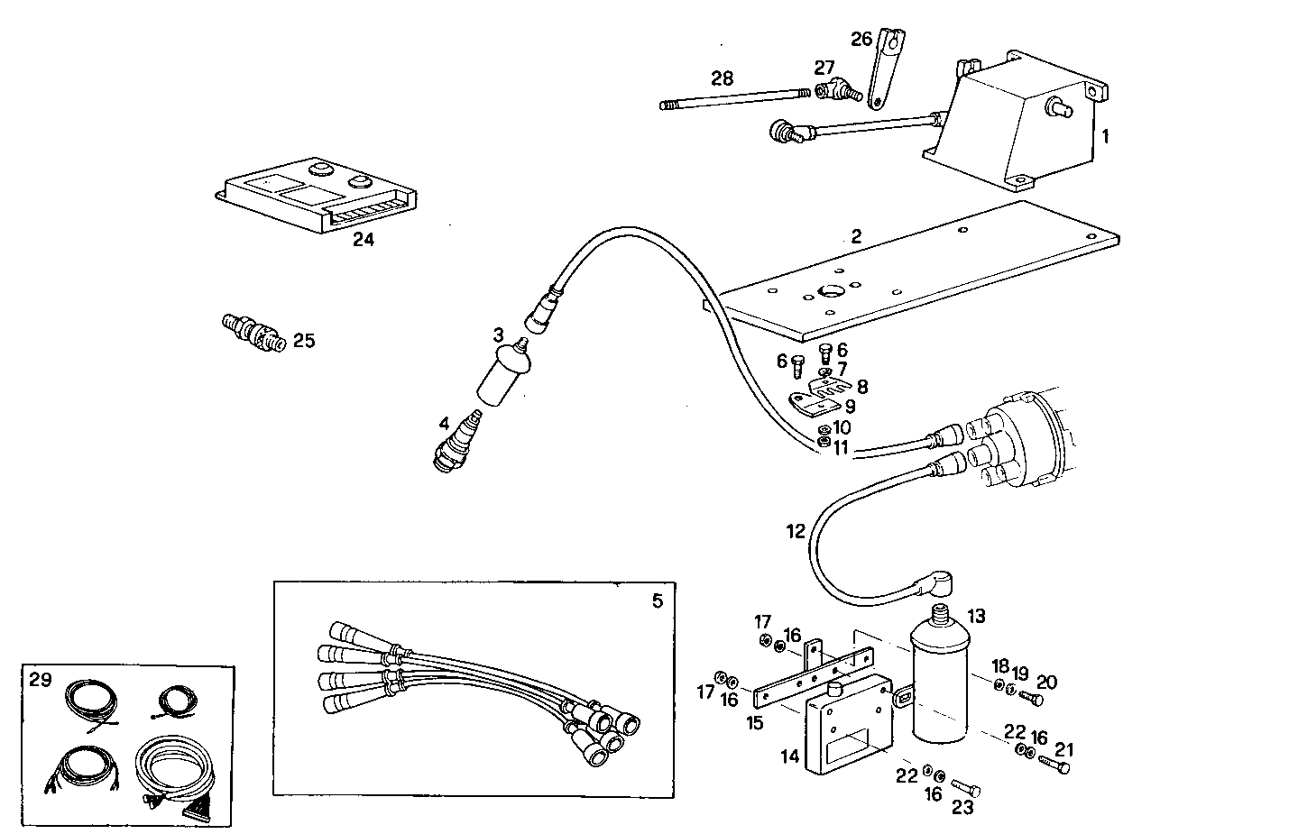 IGNITION CONTROL - SPARK PLUGS parts diagram