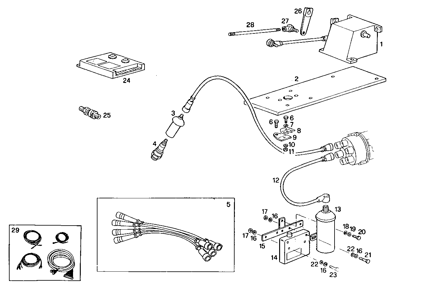 IGNITION CONTROL - SPARK PLUGS parts diagram