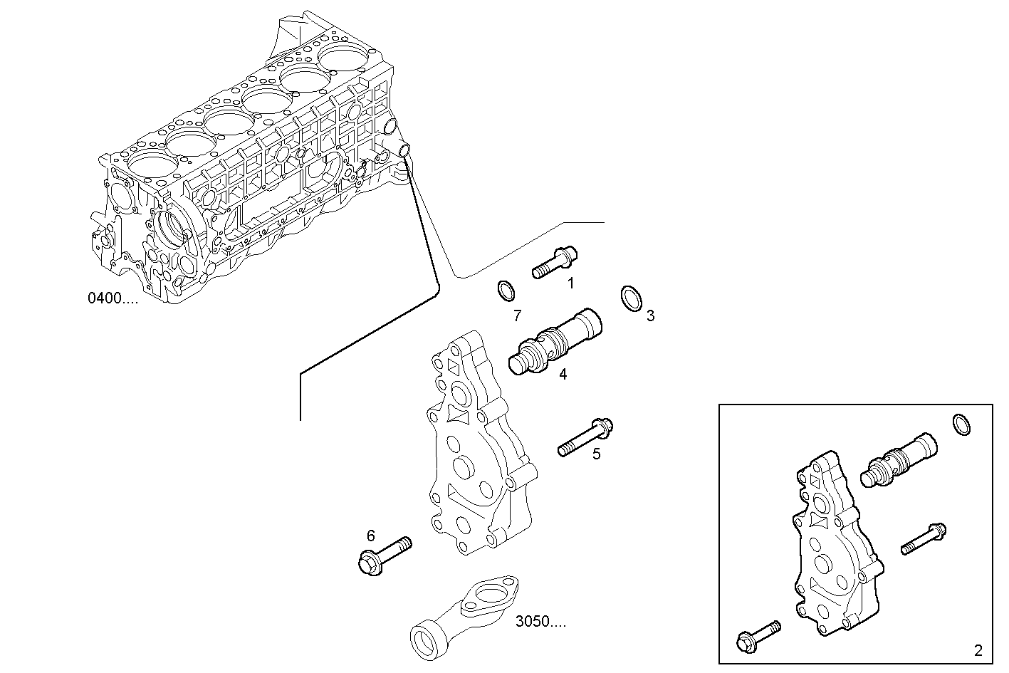 OIL PUMP - C78ENTM30.10-C 12/03 CURSOR 8 parts diagram