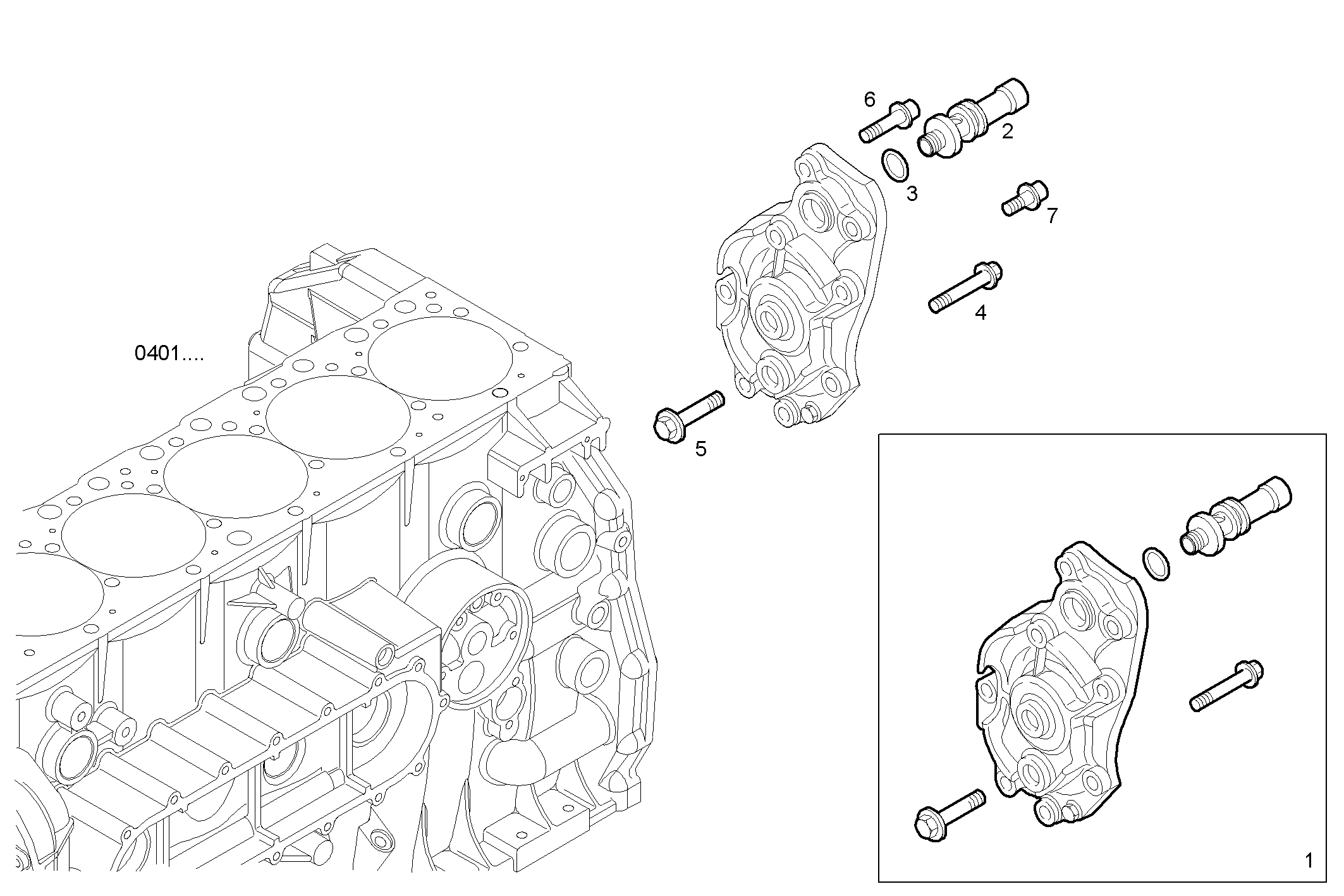OIL PUMP - C87ENTX20.00A802 CURSOR 9 - TIER 3 parts diagram