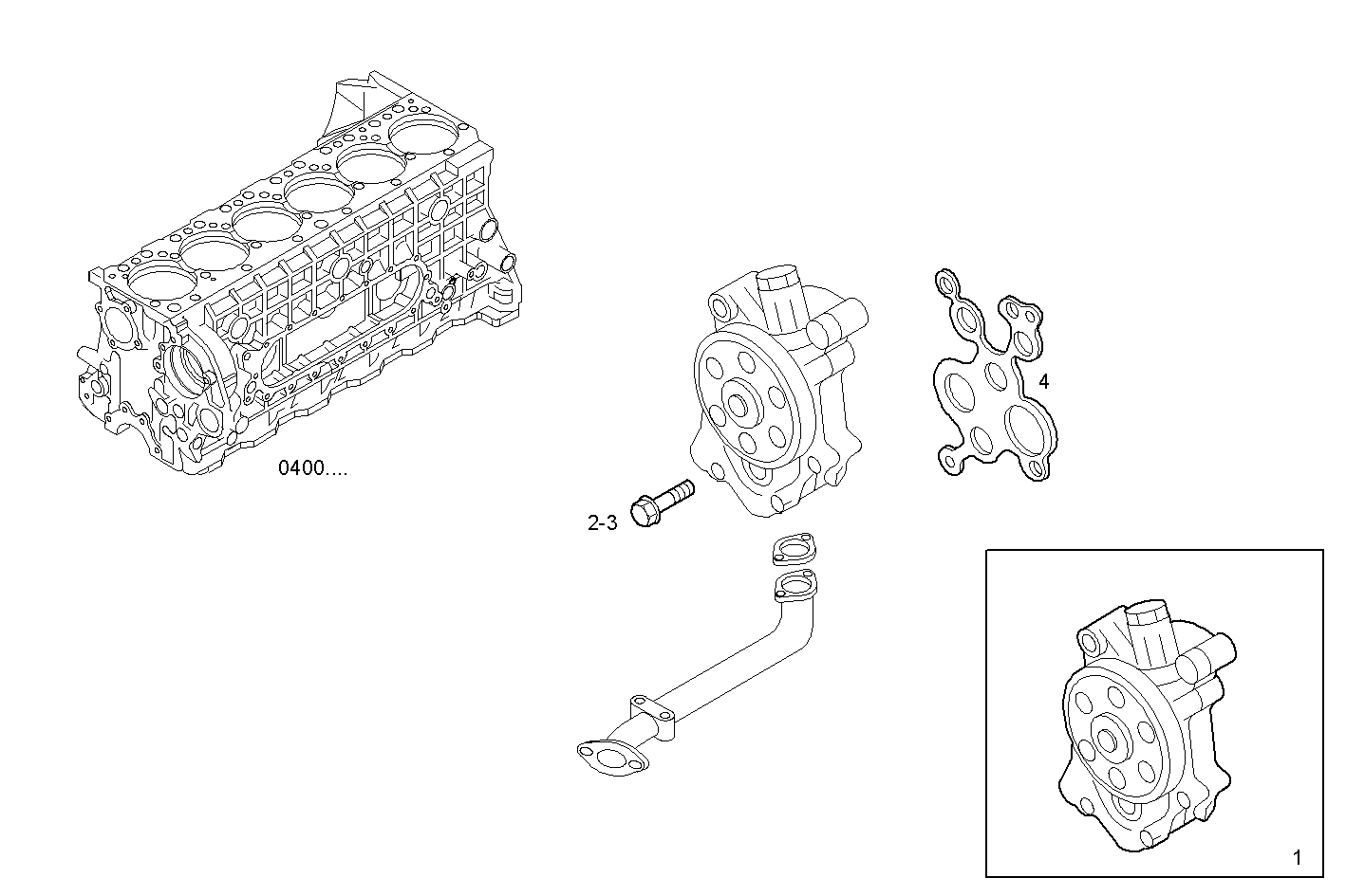 OIL PUMP - F3BE9685A*E001 CURSOR 13 - TIER 3 parts diagram