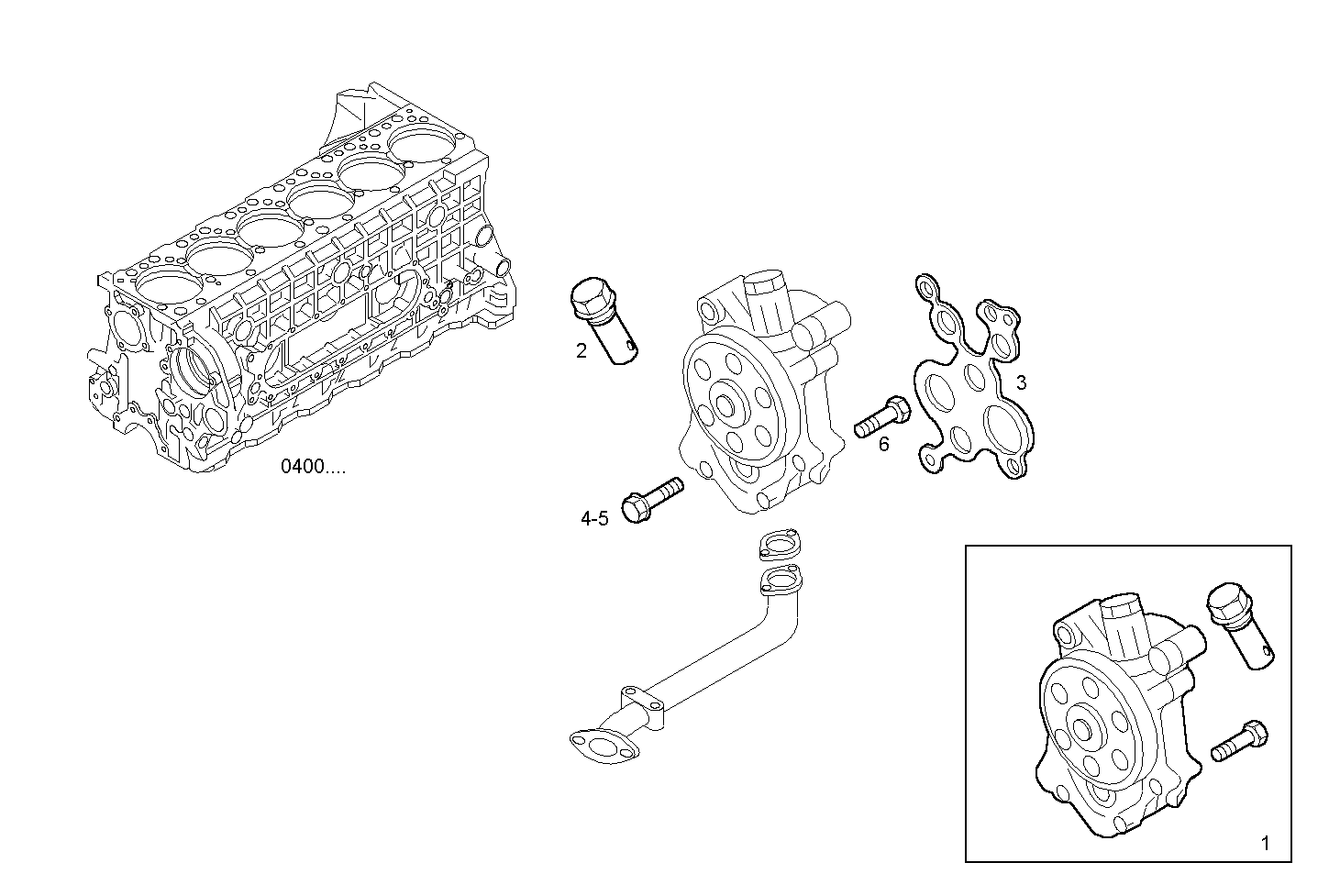 OIL PUMP - C10ENTD20.00 CURSOR 10 - TIER 2 parts diagram