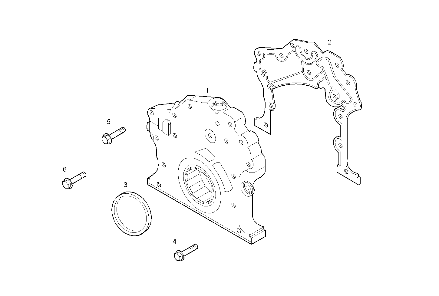 OIL PUMP - N45MRSD00.50A001 NEF 4 mechanic. - TIER 2 parts diagram
