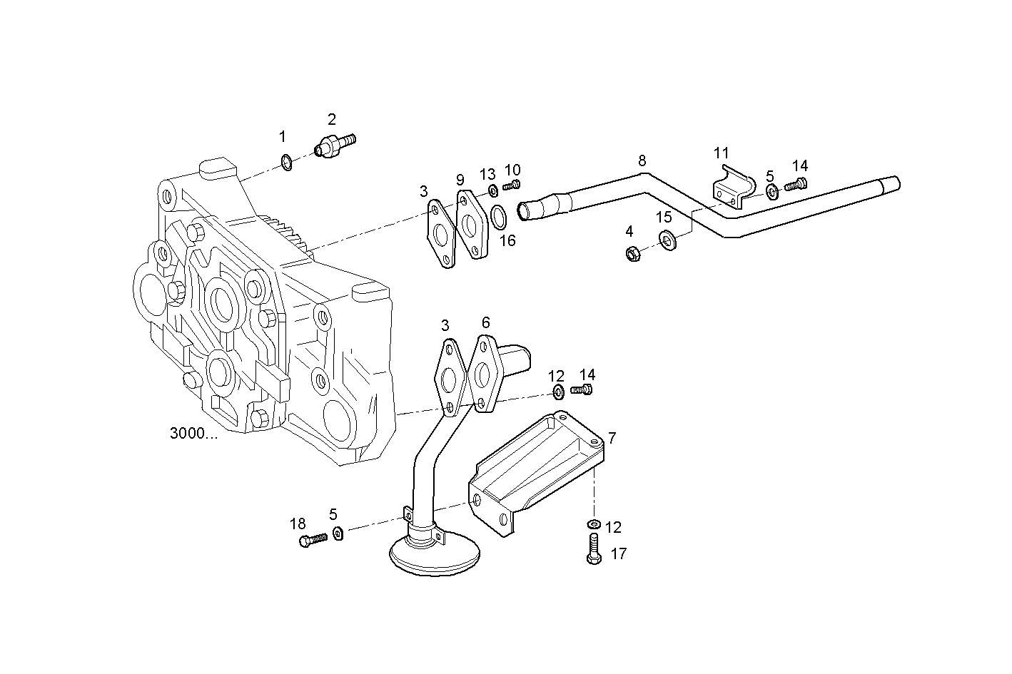 LUBE OIL LINES - 8061i06.05A521 8061i06 parts diagram