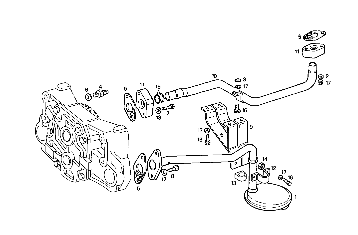 LUBE OIL LINES - 8061M12.00 8061M12 parts diagram