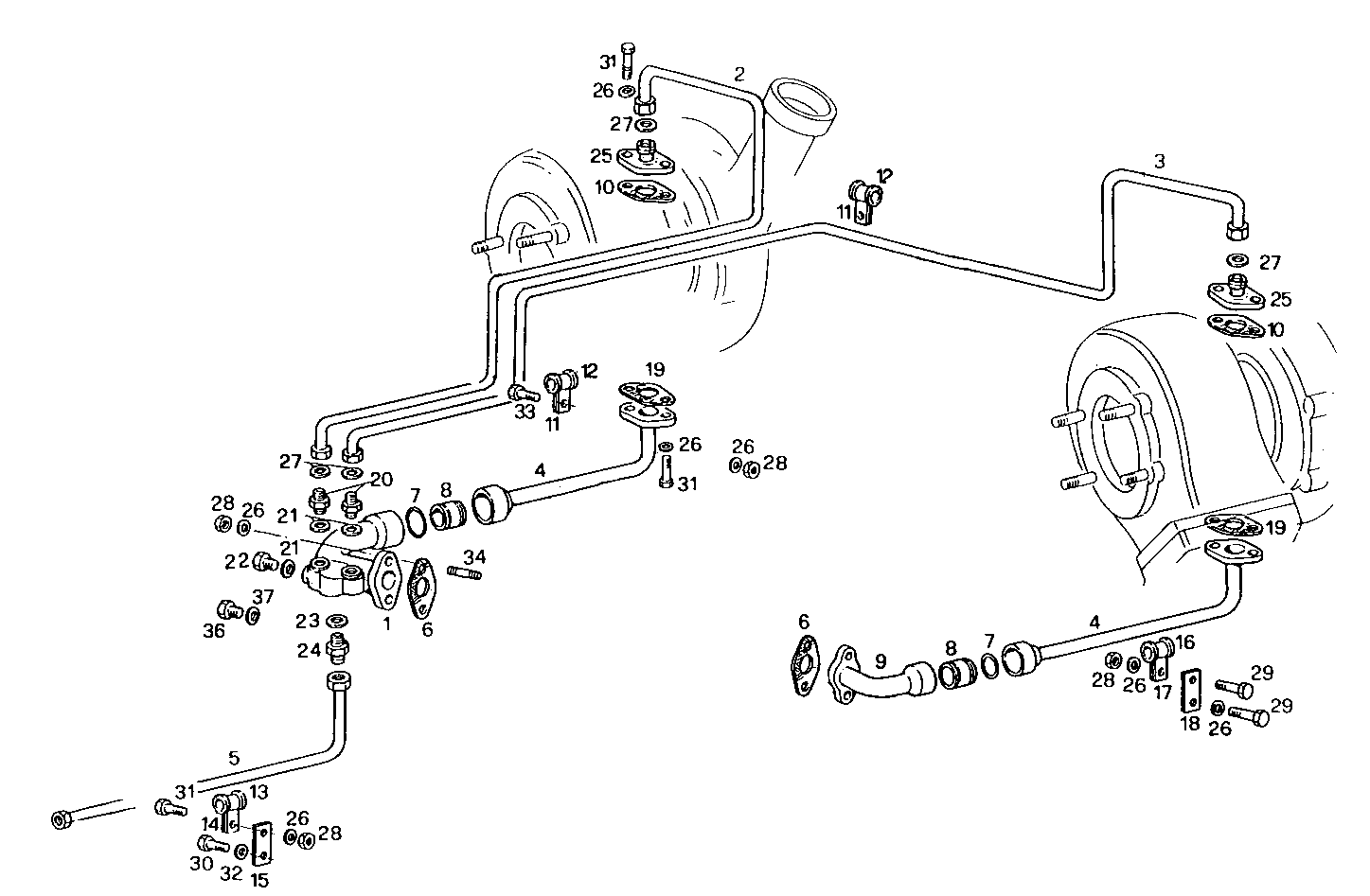TURBOCHARGER - 8281SRM70.30 8281SRM70 parts diagram