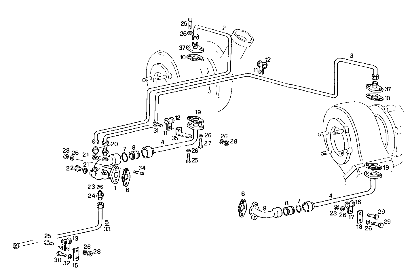 LUBE OIL LINES - 8281SRM70.10 8281SRM70 parts diagram