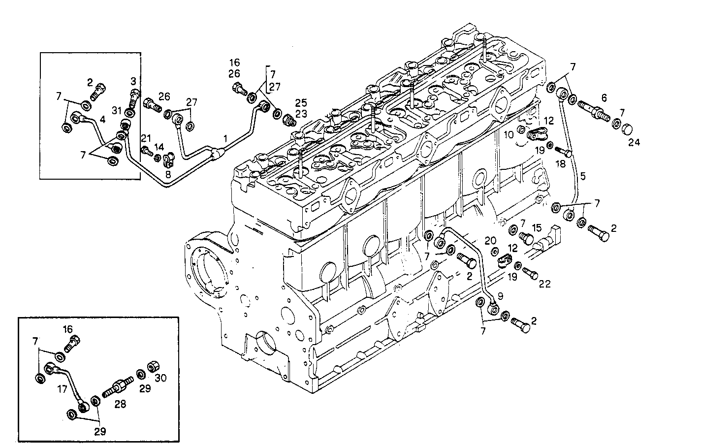 LUBE OIL LINES - 8361SI10.00A801 8361SI10 parts diagram