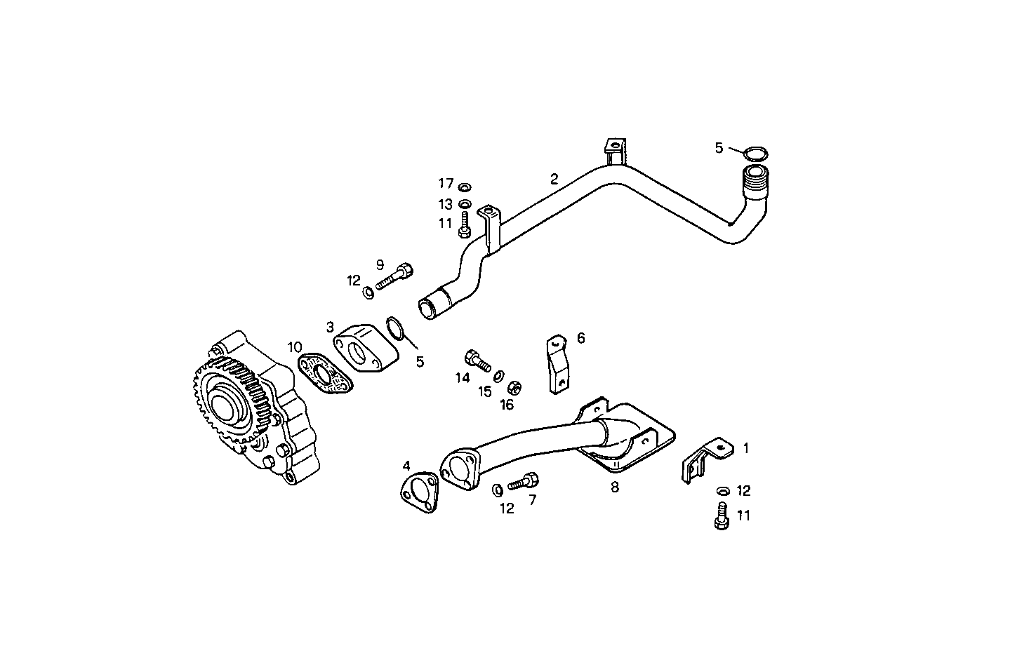 LUBE OIL LINES - 8361SI10.00A802 8361SI10 parts diagram