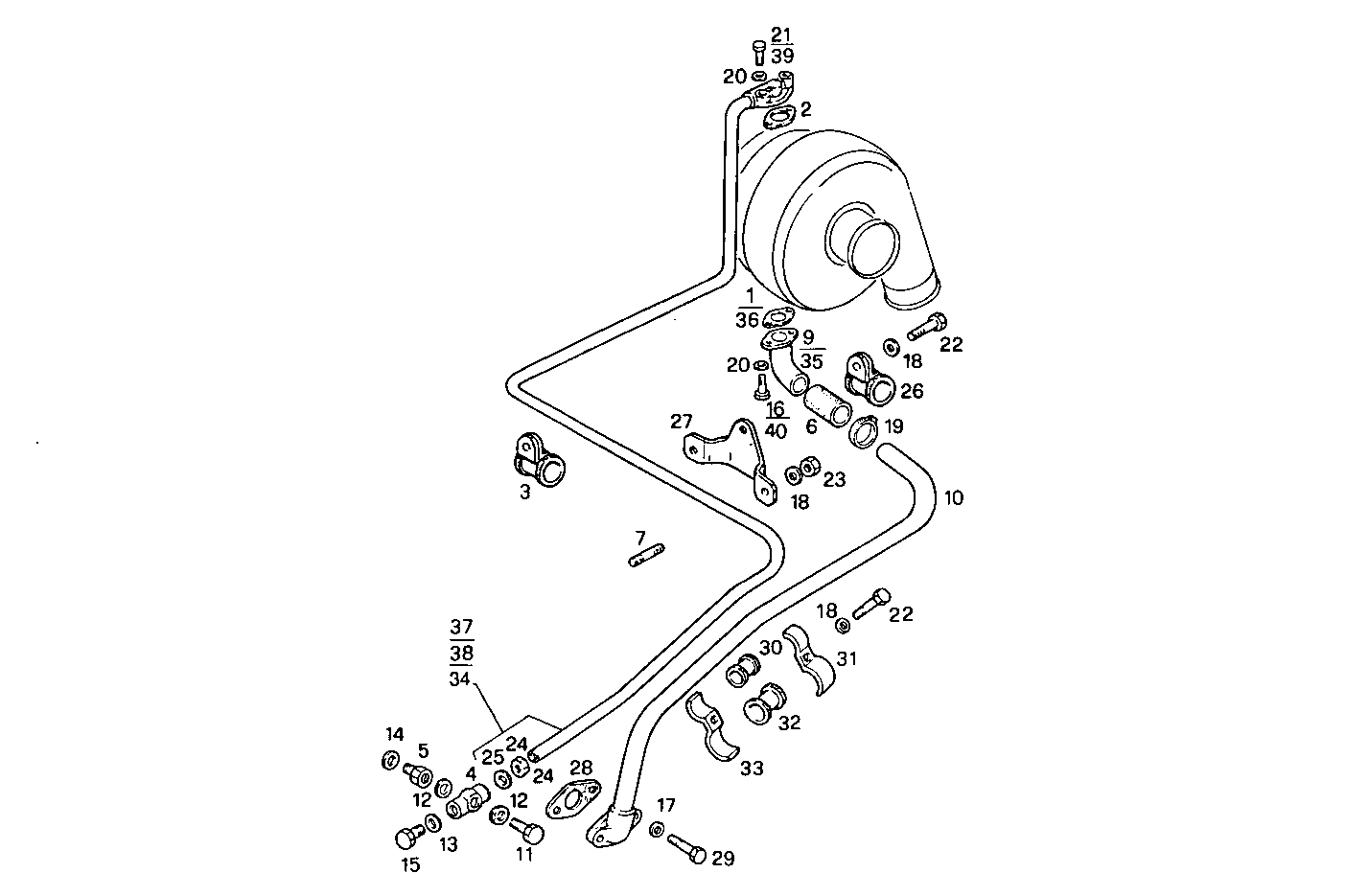 LUBE OIL LINES - 8210Si02.00 8210Si02 parts diagram