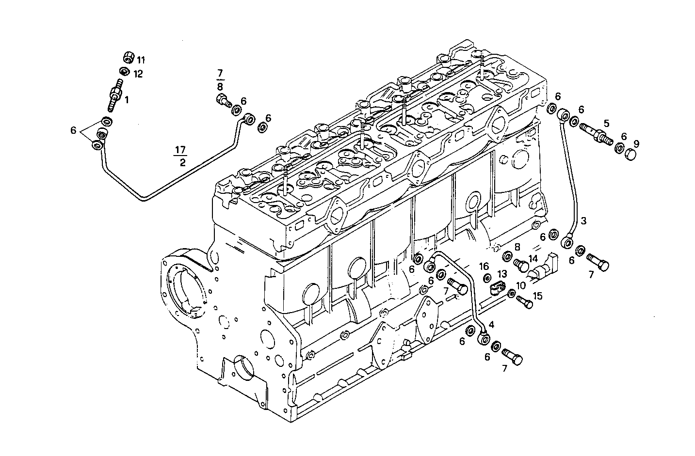 LUBE OIL LINES - 8361i001.00 8361i001 parts diagram