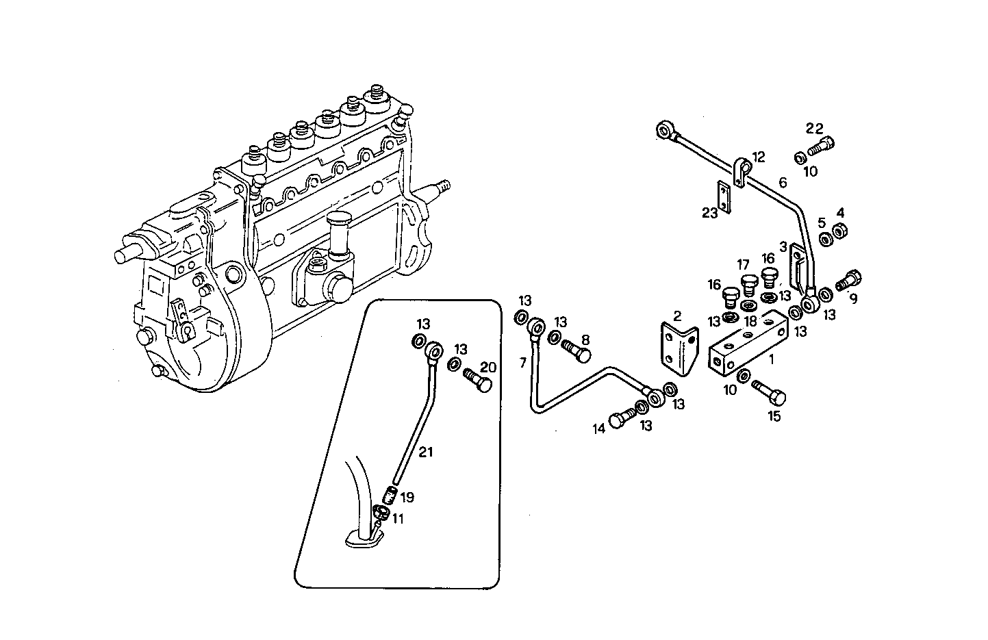 LUBE OIL LINES - 8061SRM25.10 8061SRM25 parts diagram