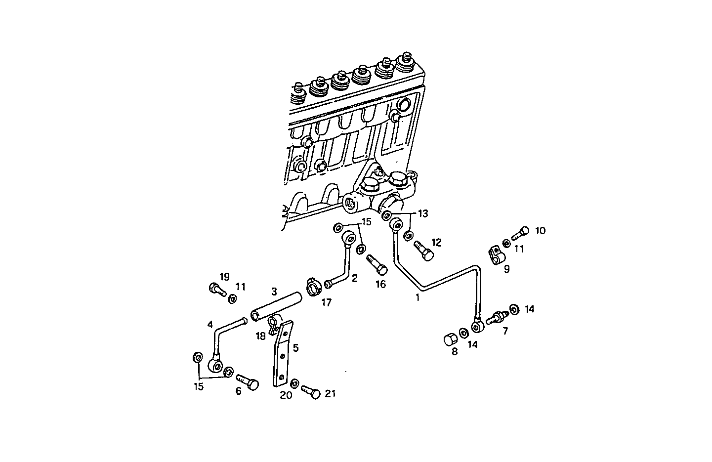LUBE OIL LINES - 8210SRi26.00A580 8210SRi26 parts diagram